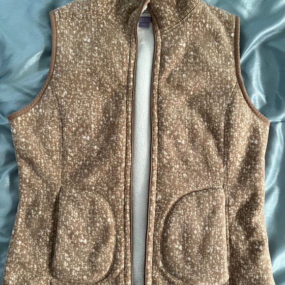 Laura Scott  Women's Size Med Brown Vest   Reversible - Picture 2 of 5